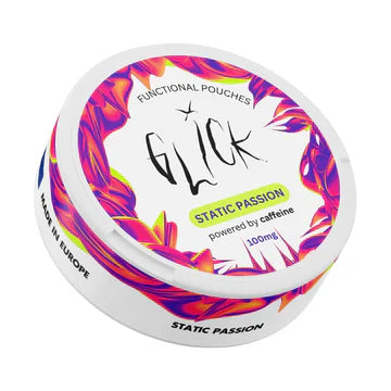 Front view of a colorful cream container with a decorative lid and brand logo, featuring vibrant colors of pink, purple, a…
