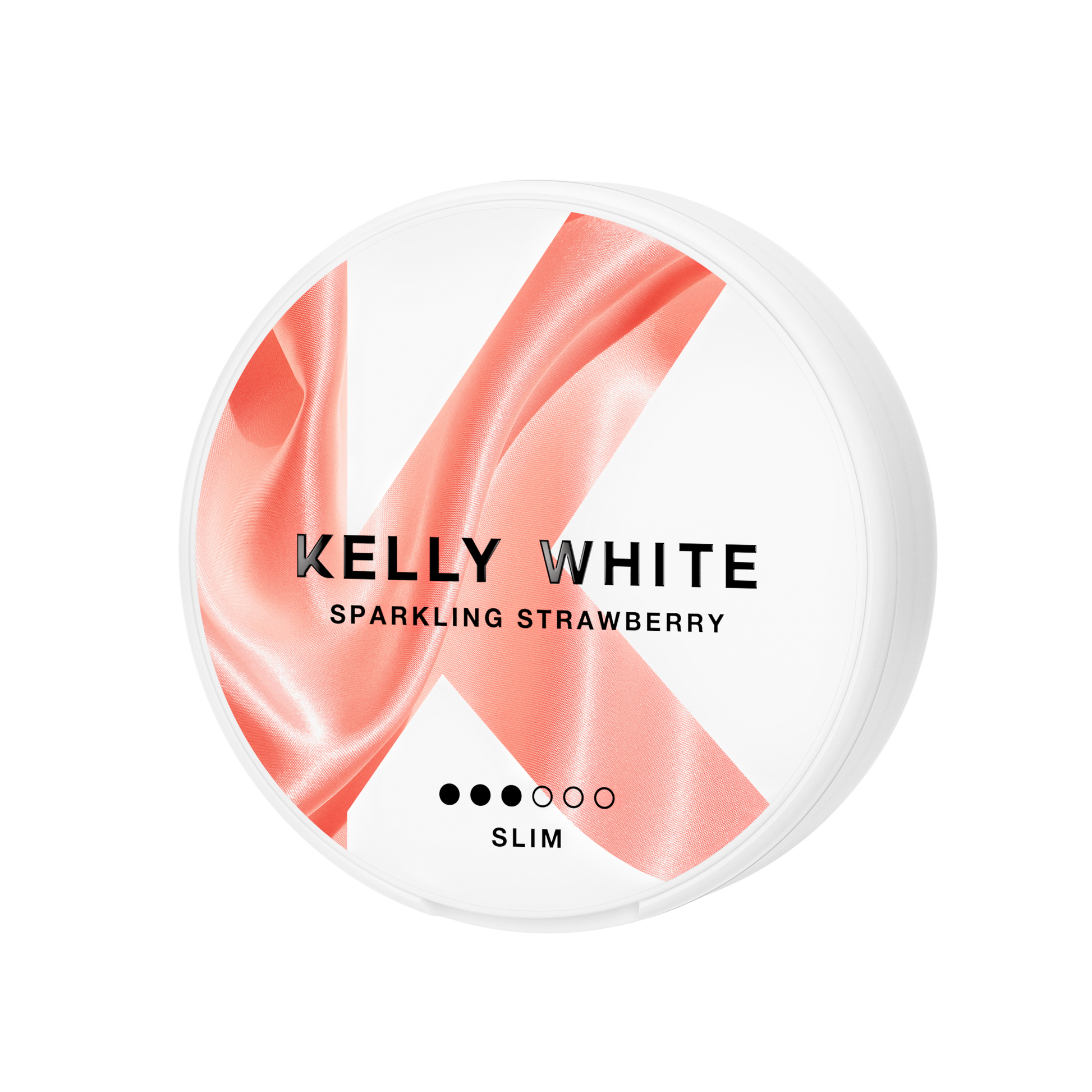 Detail close-up of Kelly White Sparkling Strawberry with a smooth texture on a transparent background.