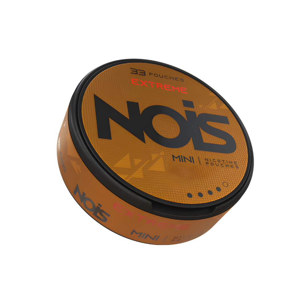 Detail close-up of the round tin with a special offer label in brown and black colors.