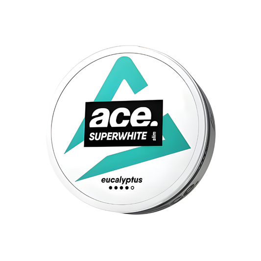 Detail close-up of a circular container in white and teal featuring logo design and geometric pattern