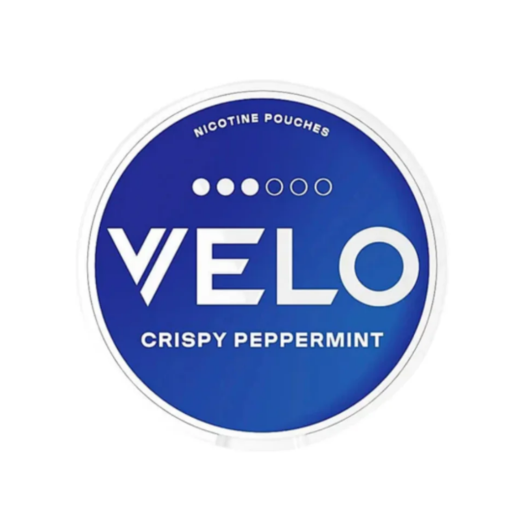 Circular VELO logo in blue and white on a transparent background